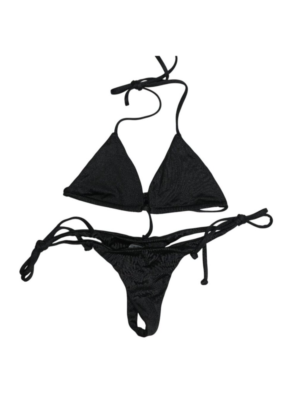CSB Swim Triangle Bikini Set in Black